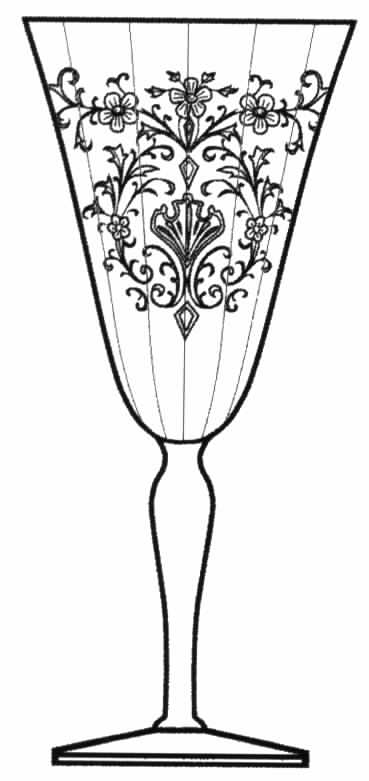 Cordelia (Stem 15047) Water Goblet by Tiffin-Franciscan-1