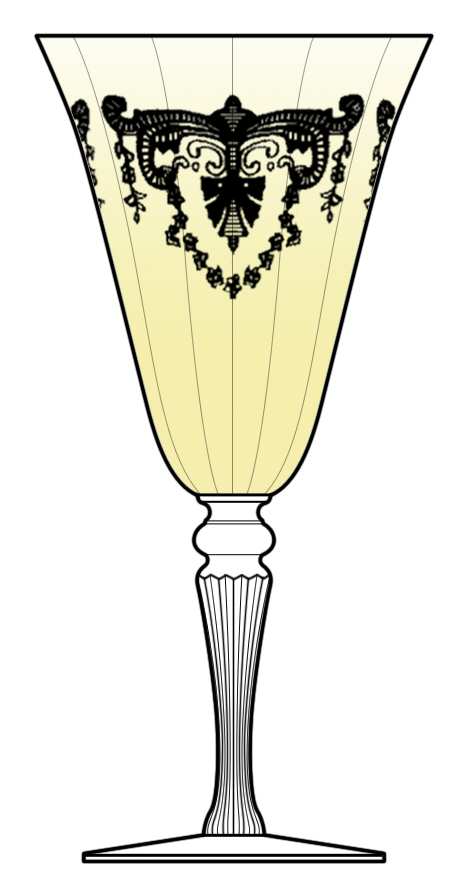 Coronada (Stem 15071 Yellow Bowl) Water Goblet by Tiffin-Franciscan-1