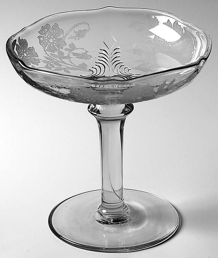 Coronet (Stem 2822) Round Compote (Height X Width) by Tiffin-Franciscan-1