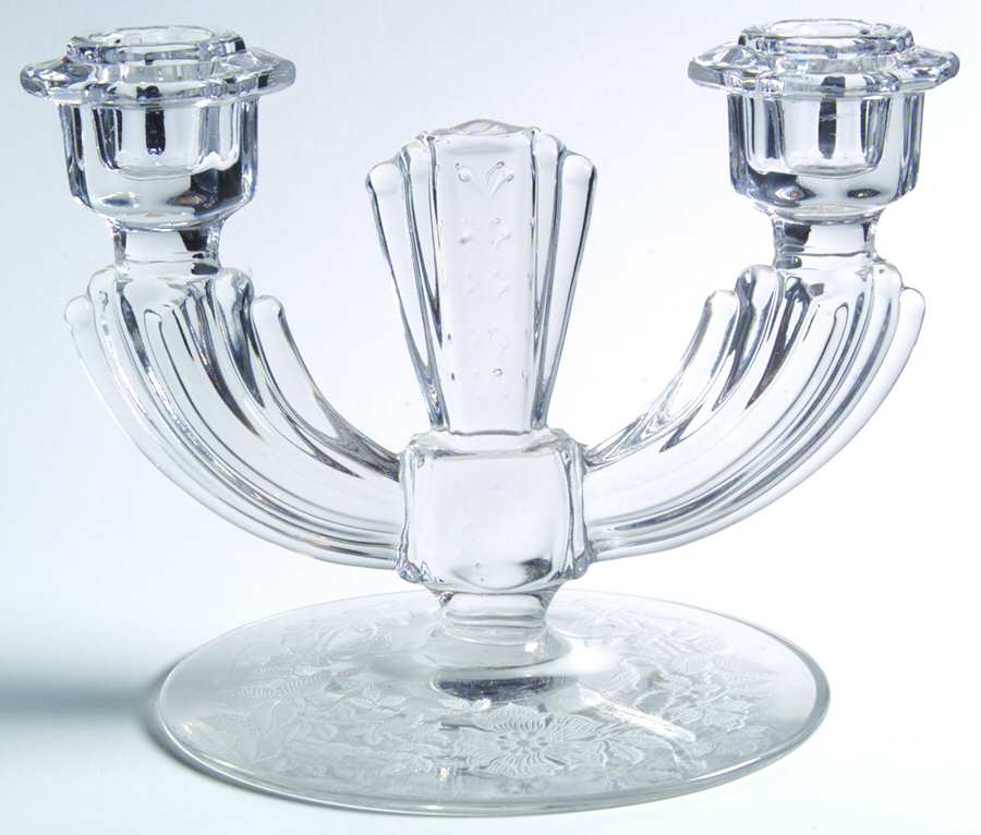 Coronet (Stem 2822) Double Light Candlestick by Tiffin-Franciscan-1