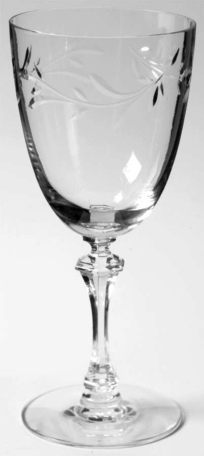 Courtship (Polished, Cut) Water Goblet by Tiffin-Franciscan-1