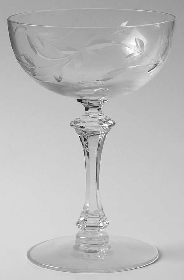 Courtship (Polished, Cut) Champagne/Tall Sherbet by Tiffin-Franciscan-1