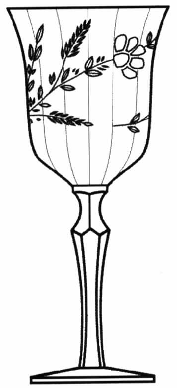 Cut 107 Water Goblet by Tiffin-Franciscan-1