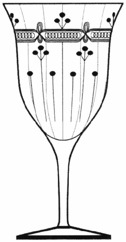 Cut 155 Water Goblet by Tiffin-Franciscan-1