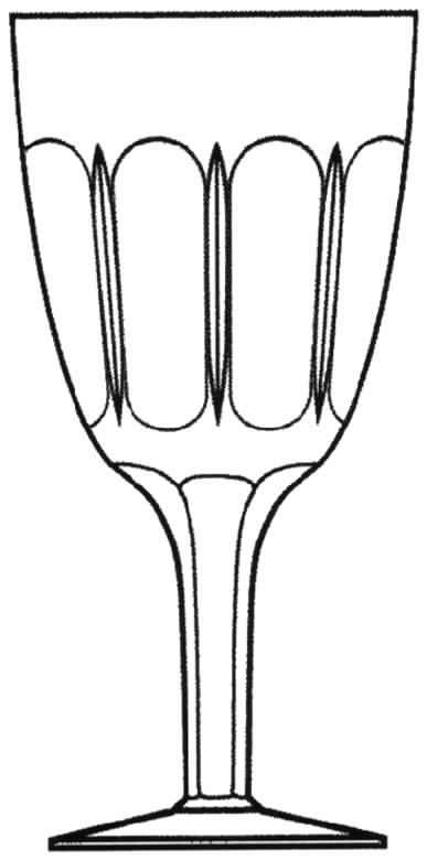 Cut 187 Water Goblet by Tiffin-Franciscan-1
