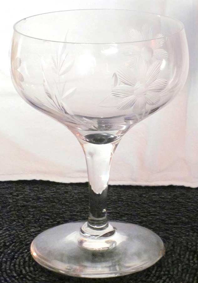 Cut 283 Champagne/Tall Sherbet by Tiffin-Franciscan-1