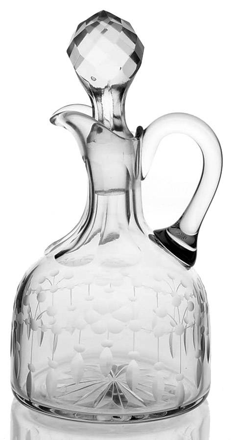 Cut 388 (Stem #14180) Handled Cruet & Stopper by Tiffin-Franciscan-1