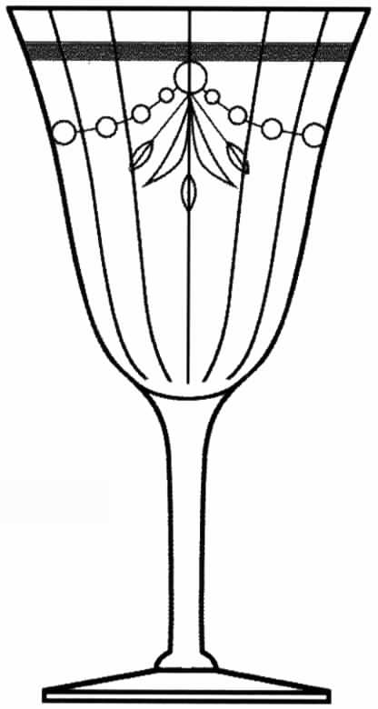 Cut 397 Water Goblet by Tiffin-Franciscan-1