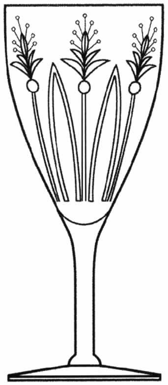 Cut 398 Water Goblet by Tiffin-Franciscan-1