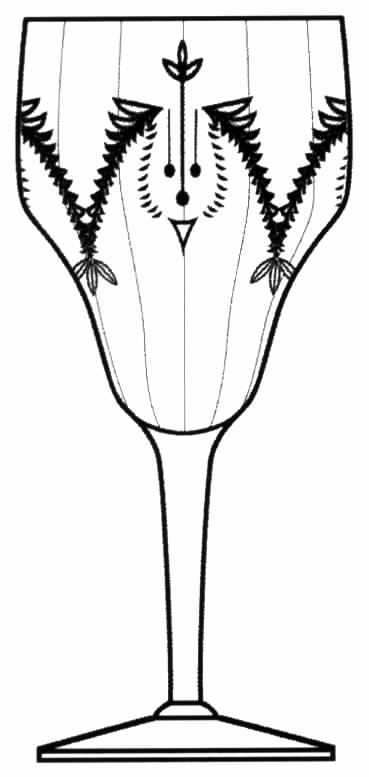 Cut 401 Water Goblet by Tiffin-Franciscan-1