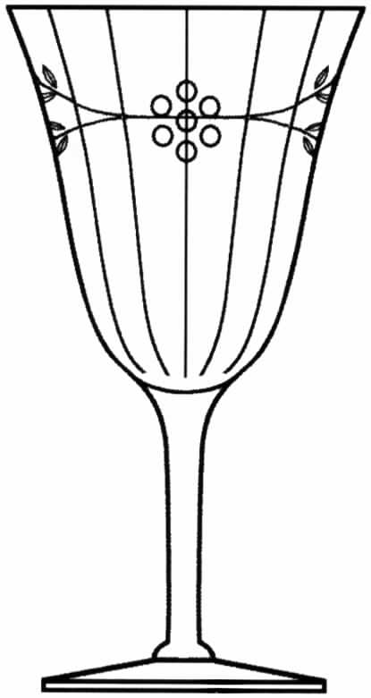 Cut 402 Water Goblet by Tiffin-Franciscan-1
