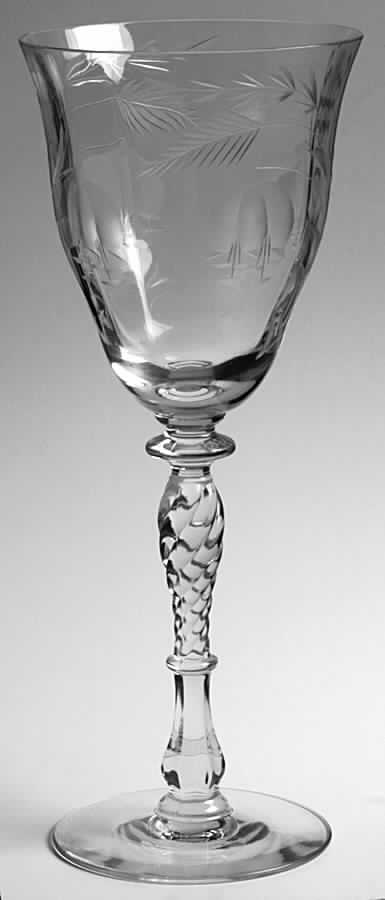 Cut 405 (Stem #15037) Water Goblet by Tiffin-Franciscan-1