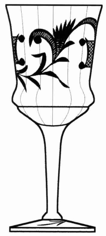 Cut 421 Water Goblet by Tiffin-Franciscan-1