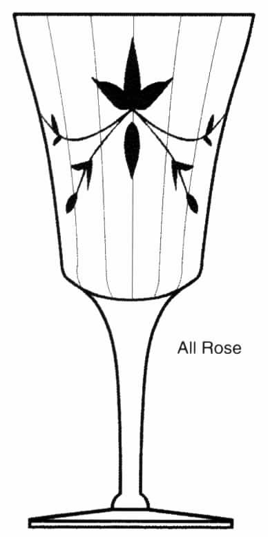 CUT 423 Pink Water Goblet by Tiffin-Franciscan-1