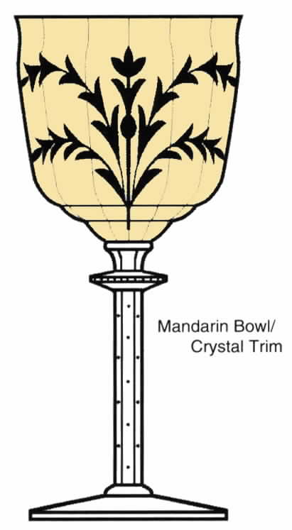 Cut 430 Mandarin (Stem 15065) Water Goblet by Tiffin-Franciscan-1