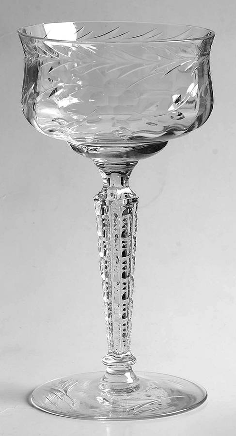 Cut 442 Champagne/Tall Sherbet by Tiffin-Franciscan-1