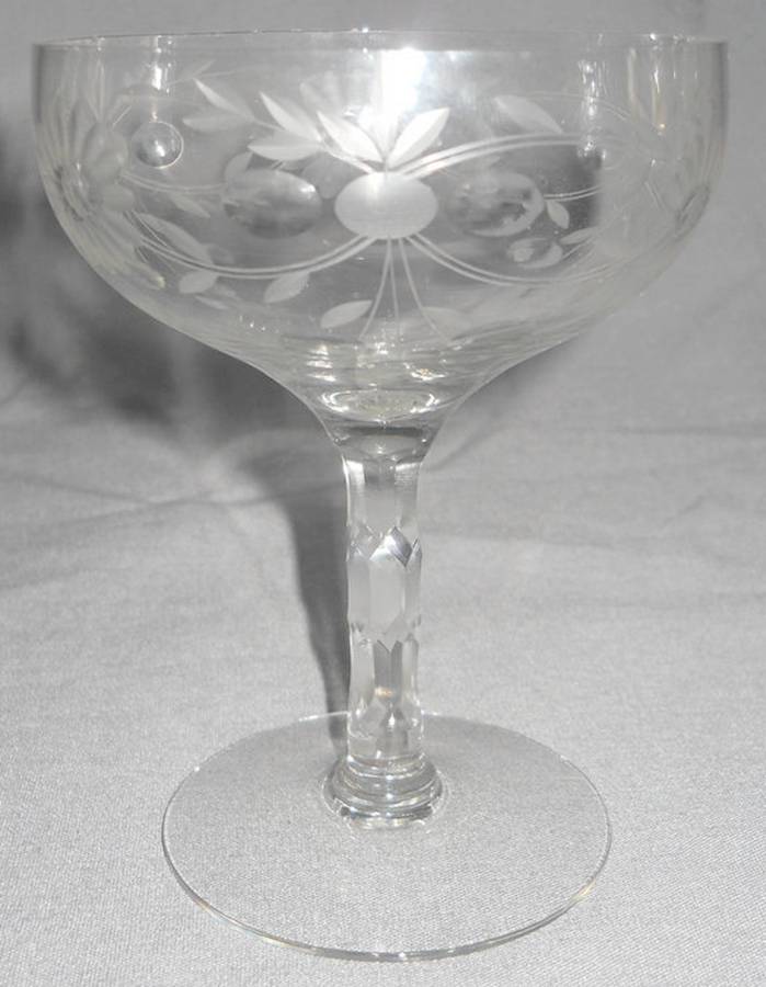 Cut 66 Champagne/Tall Sherbet by Tiffin-Franciscan-1