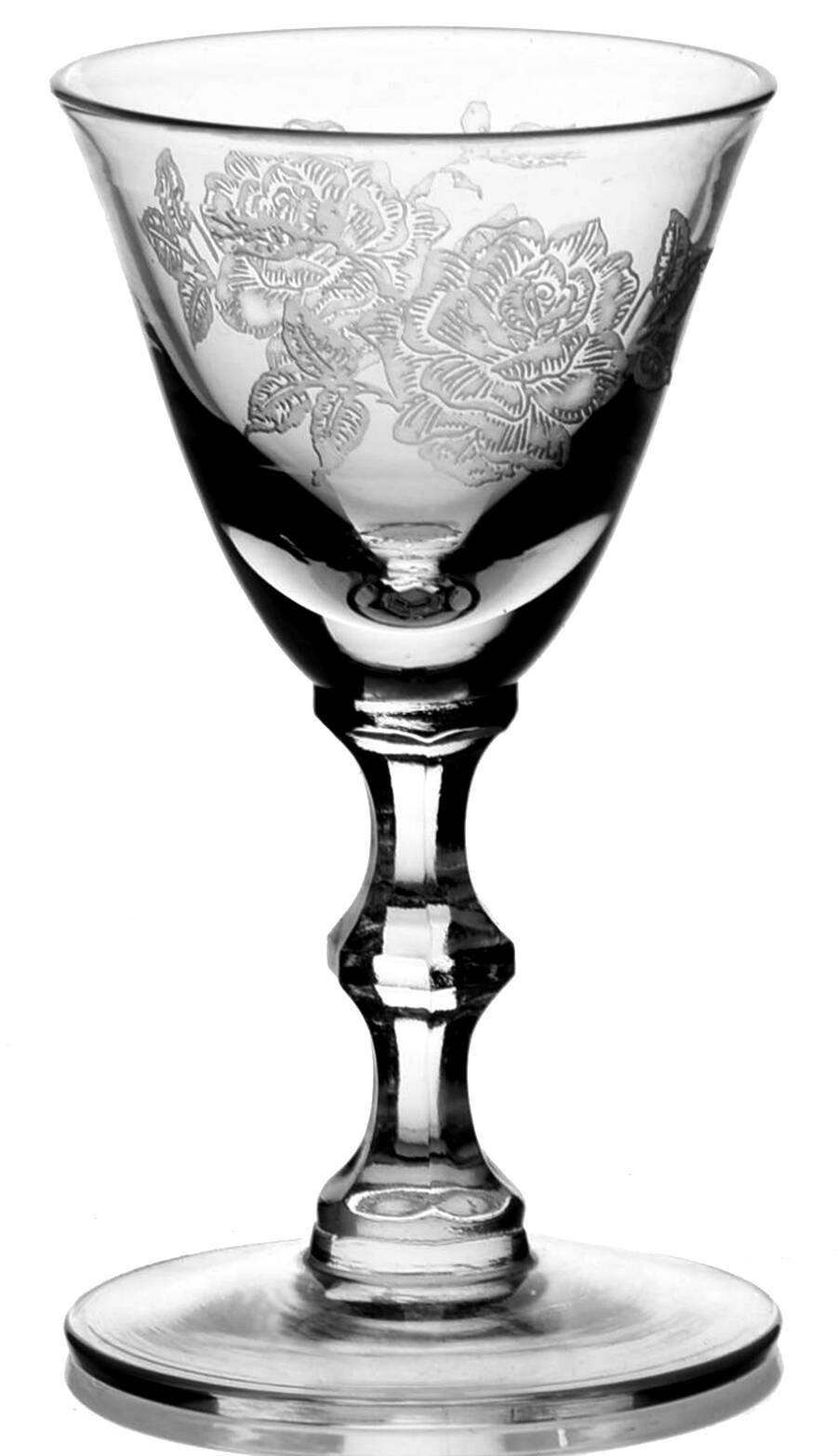 Damask Rose Cordial Glass by Tiffin-Franciscan-1