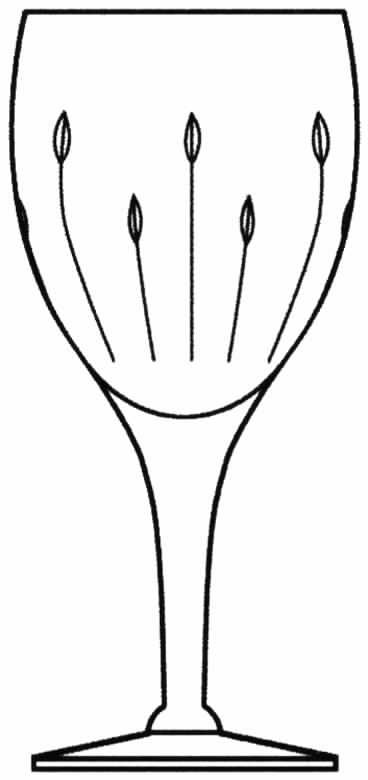 Dart Water Goblet by Tiffin-Franciscan-1