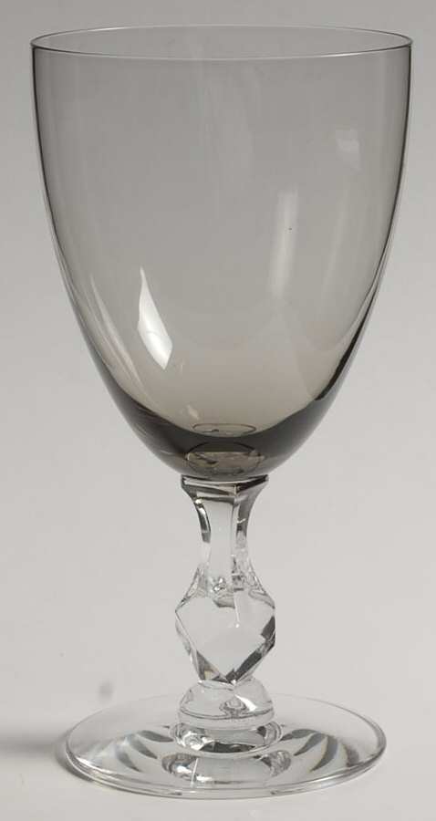 Dawn Smoke (Stem 17524) Water Goblet by Tiffin-Franciscan-1