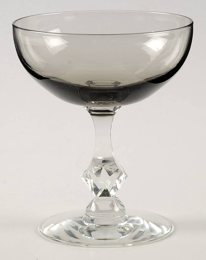 Dawn Smoke (Stem 17524) Champagne/Tall Sherbet by Tiffin-Franciscan-1