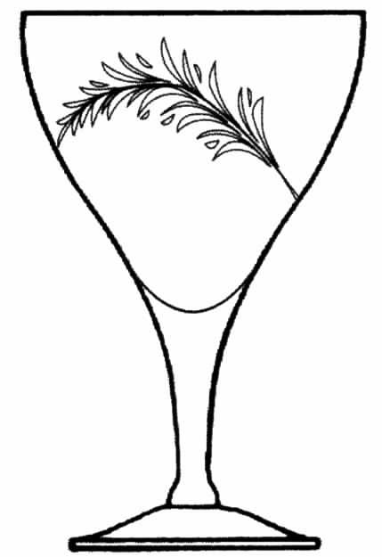 Denise (Gray Cut) Water Goblet by Tiffin-Franciscan-1