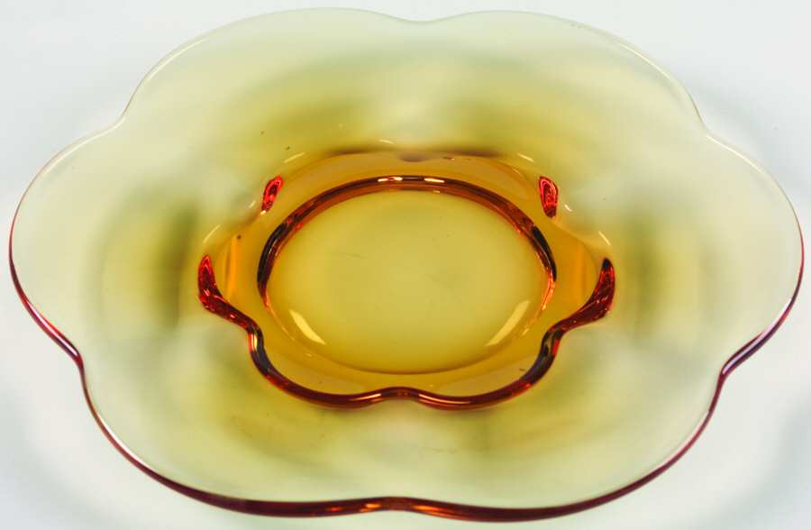 Desert Red (Amber, Heavy Crystal) 7" Salad Plate by Tiffin-Franciscan-1