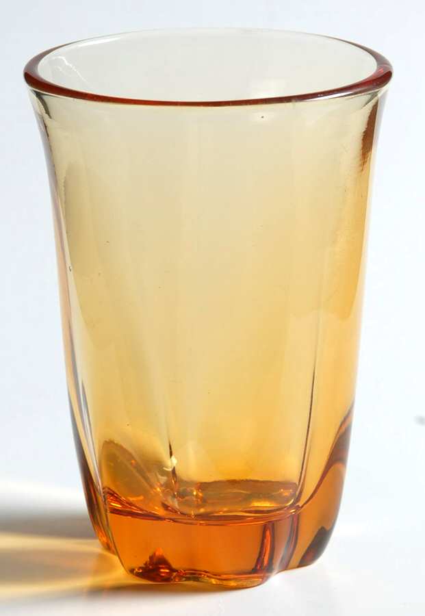Desert Red (Amber, Heavy Crystal) Juice Glass by Tiffin-Franciscan-1