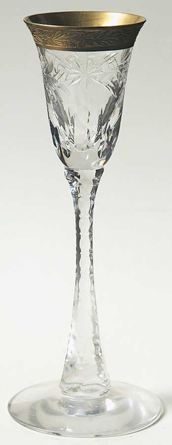 Dijon (Gold Encrusted) Cordial Glass by Tiffin-Franciscan-1