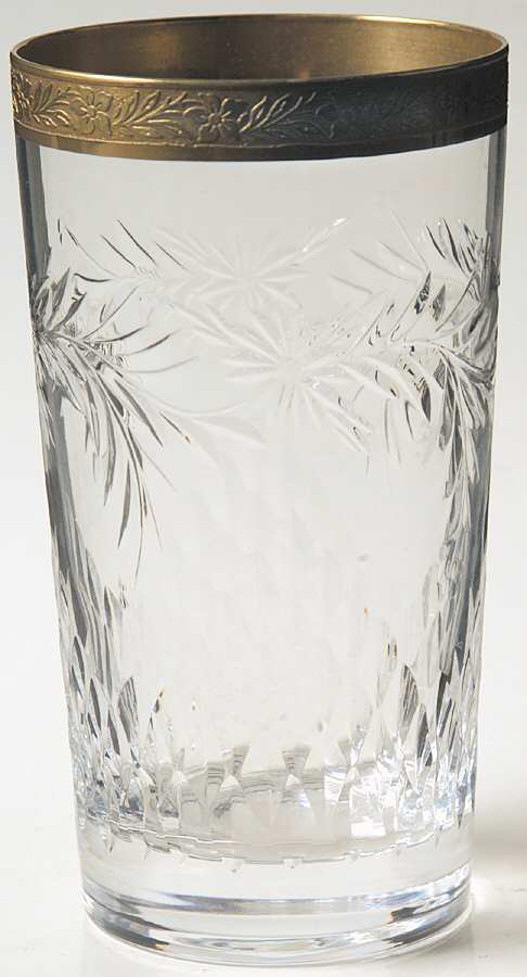 Dijon (Gold Encrusted) Highball Glass by Tiffin-Franciscan-1