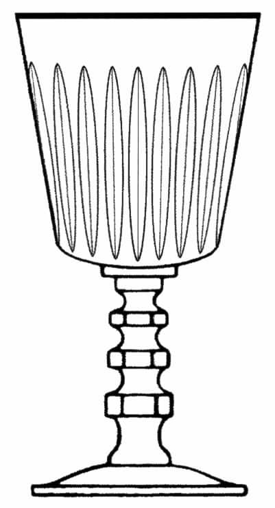Dior (Platinum Trim) Water Goblet by Tiffin-Franciscan-1