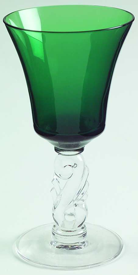 Dolphin Green Wine Glass by Tiffin-Franciscan-1