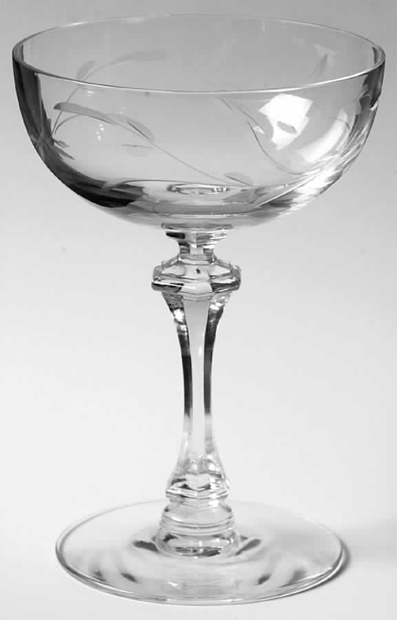 Elizabeth (Older, Gray Cut) Champagne/Tall Sherbet by Tiffin-Franciscan-1