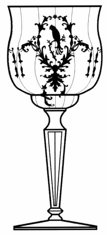 Empire Clear (Stem 15070) Water Goblet by Tiffin-Franciscan-1
