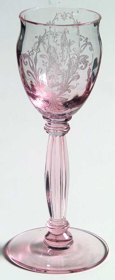 Empire Pink (Stem 15018) Cordial Glass by Tiffin-Franciscan-1