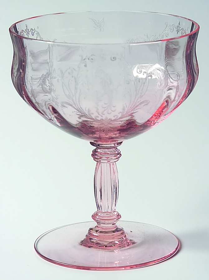 Empire Pink (Stem 15018) Low Sherbet by Tiffin-Franciscan-1