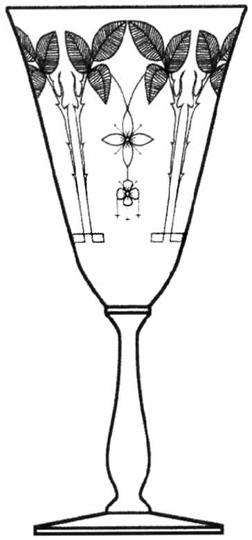 Etch 204 Water Goblet by Tiffin-Franciscan-1