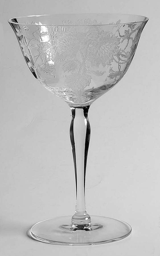 Etch 599 Champagne/Tall Sherbet by Tiffin-Franciscan-1