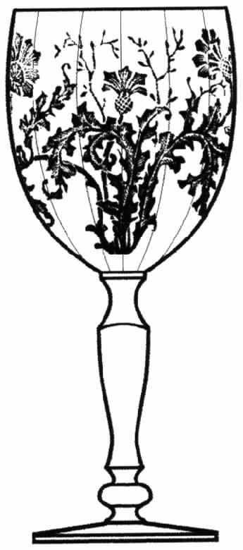 Etch 605 Water Goblet by Tiffin-Franciscan-1