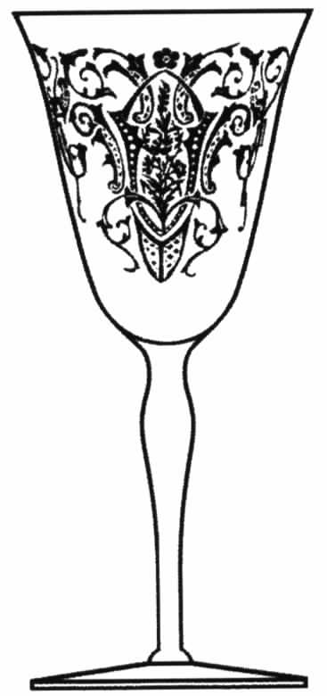 Etch 606 Water Goblet by Tiffin-Franciscan-1
