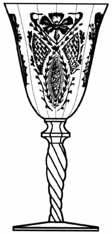 Etch 610 Water Goblet by Tiffin-Franciscan-1