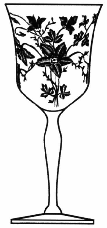Etch 611 Water Goblet by Tiffin-Franciscan-1