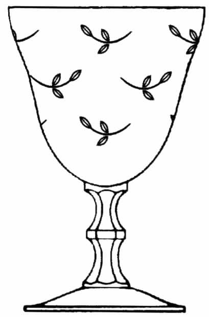 Falling Leaf Water Goblet by Tiffin-Franciscan-1