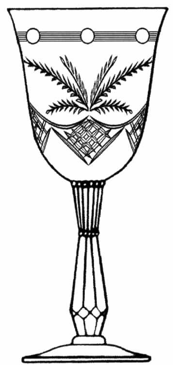 Ferndale Water Goblet by Tiffin-Franciscan-1