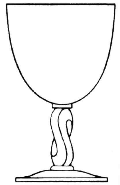 Festoon (17467) Water Goblet by Tiffin-Franciscan-1