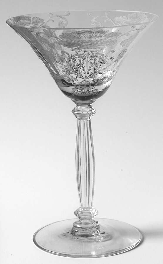 Flanders Clear (Stem 15024-024) Champagne/Tall Sherbet by Tiffin-Franciscan-1