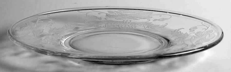 Flanders Clear (Stem 15024-024) Bread & Butter Plate by Tiffin-Franciscan-1