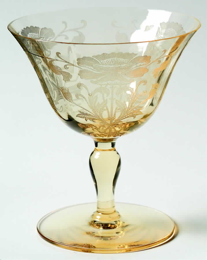 Flanders Yellow (Stem 15047) Low Sherbet by Tiffin-Franciscan-1
