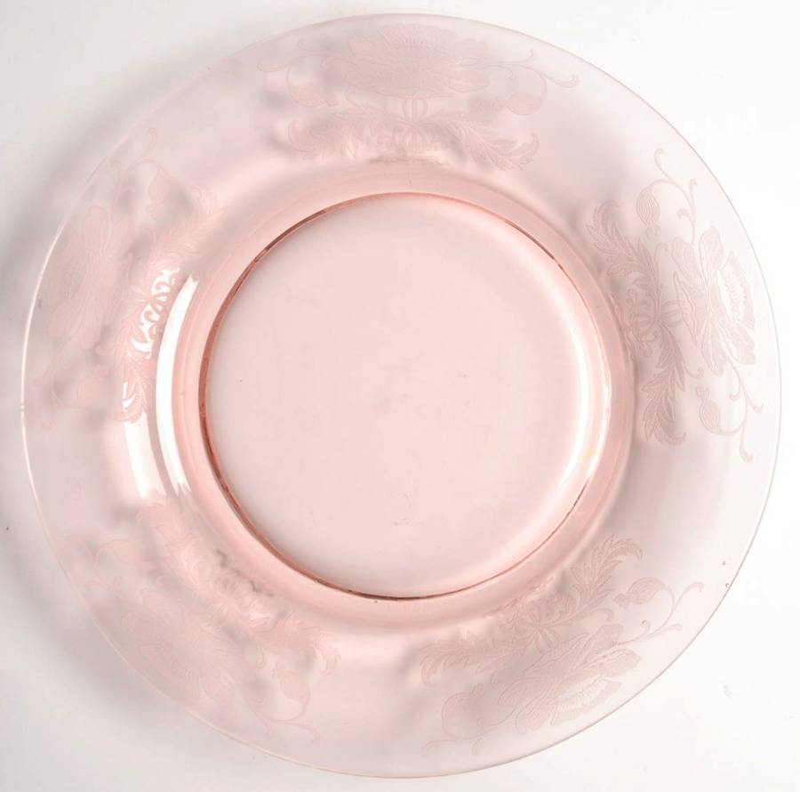 Flanders Pink (Stem 024-15024) Luncheon Plate by Tiffin-Franciscan-1