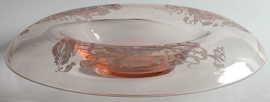 Flanders Pink (Stem 024-15024) 13" Rolled Edge Bowl by Tiffin-Franciscan-1